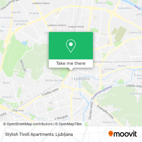 Stylish Tivoli Apartments map
