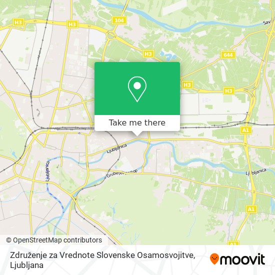 Združenje za Vrednote Slovenske Osamosvojitve map