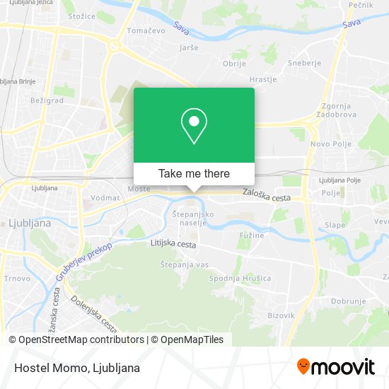 Hostel Momo map