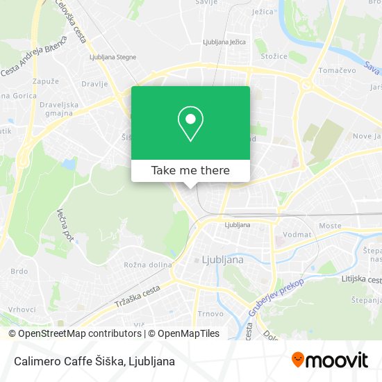 Calimero Caffe Šiška map