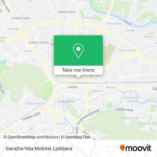 Garažna hiša Mobitel map