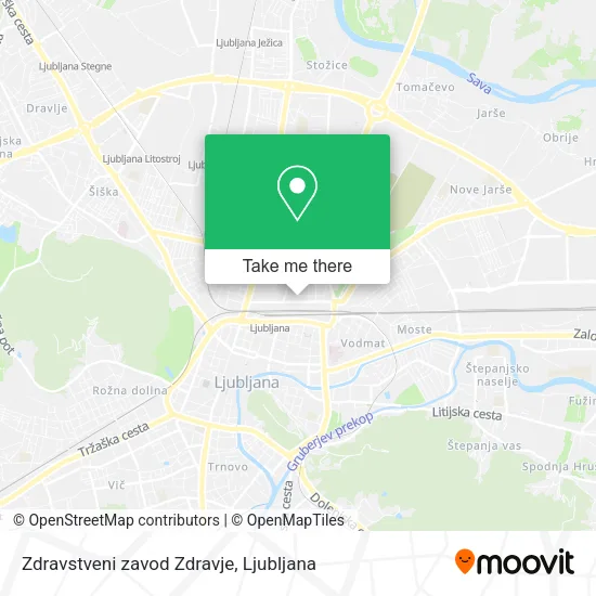 Zdravstveni zavod Zdravje map