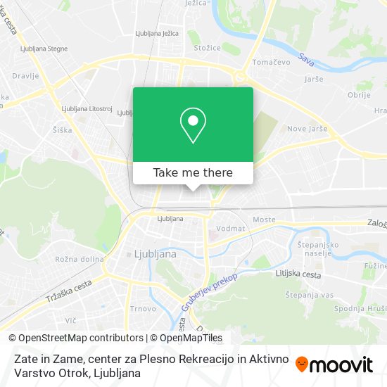 Zate in Zame, center za Plesno Rekreacijo in Aktivno Varstvo Otrok map