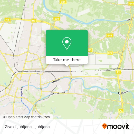 Zivex Ljubljana map