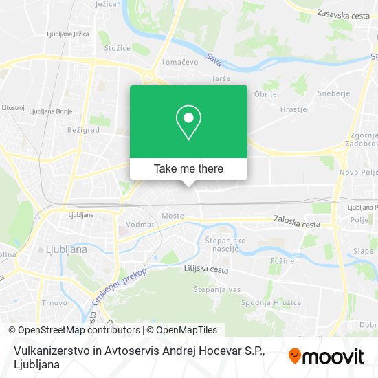 Vulkanizerstvo in Avtoservis Andrej Hocevar S.P. map