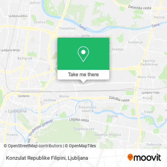 Konzulat Republike Filipini map