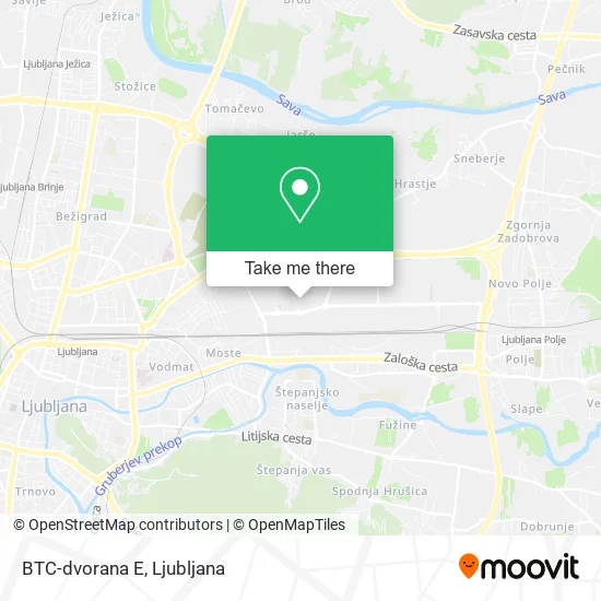 BTC-dvorana E map