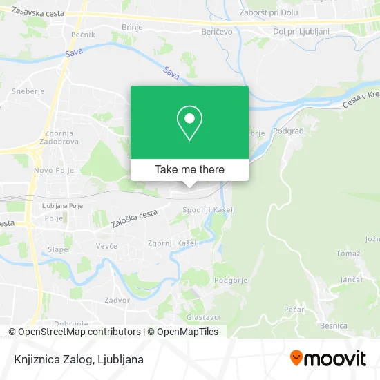 Knjiznica Zalog map
