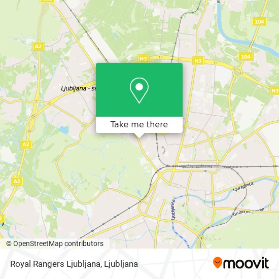 Royal Rangers Ljubljana map