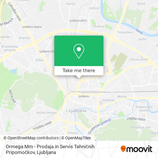 Ormega Mm - Prodaja in Servis Tehničnih Pripomočkov map