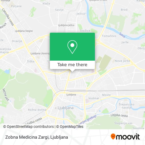 Zobna Medicina Zargi map
