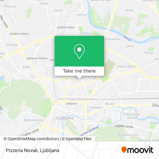 Pizzeria Novak map