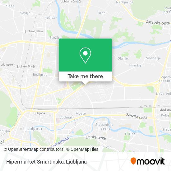 Hipermarket Smartinska map