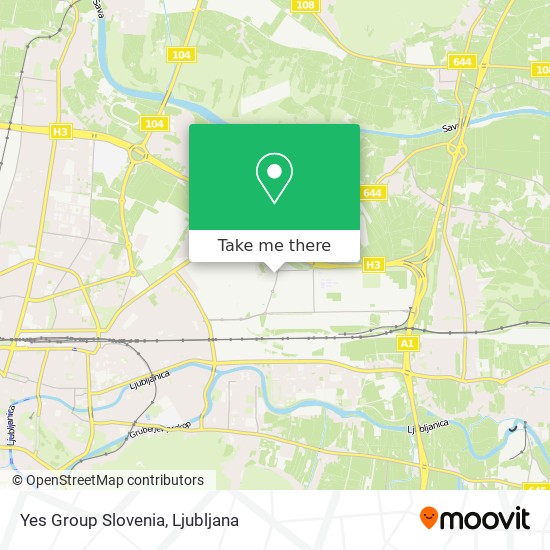 Yes Group Slovenia map