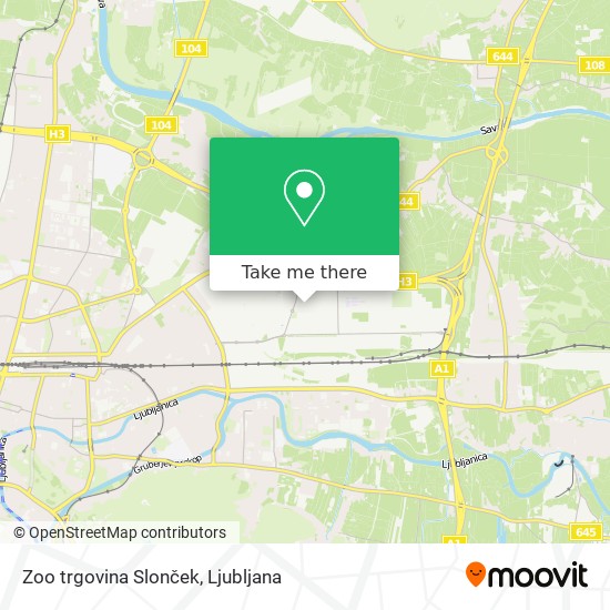Zoo trgovina Slonček map