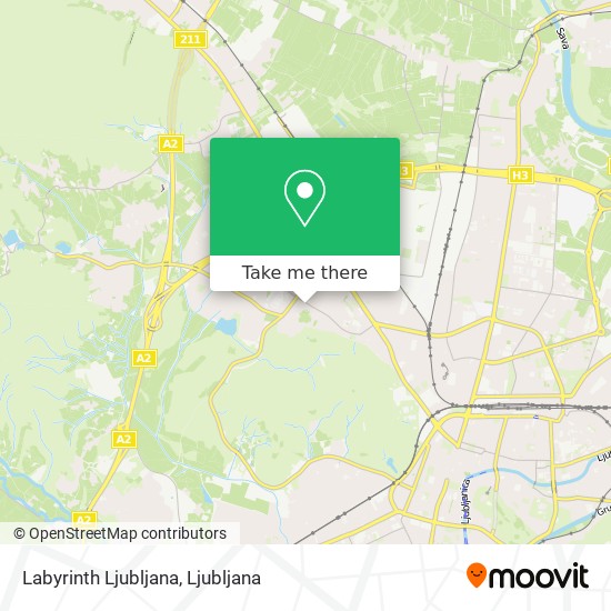 Labyrinth Ljubljana map
