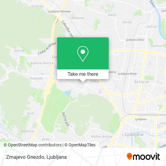 Zmajevo Gnezdo map