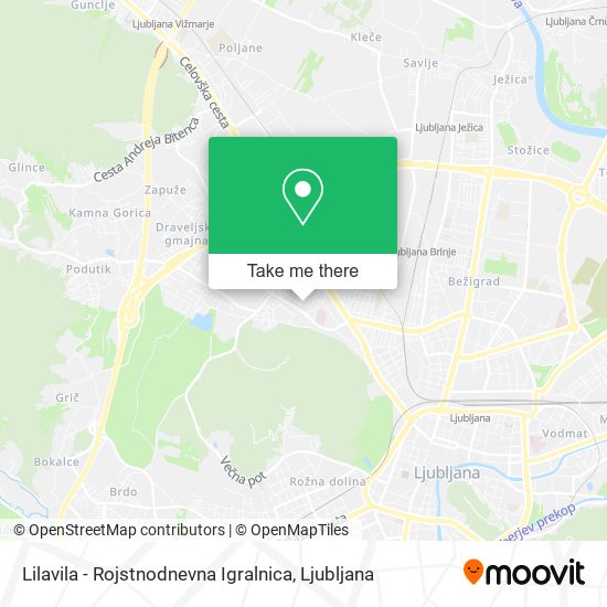 Lilavila - Rojstnodnevna Igralnica map