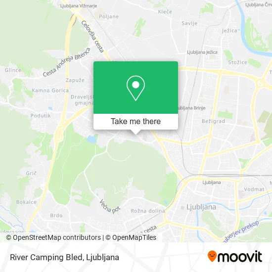 River Camping Bled map