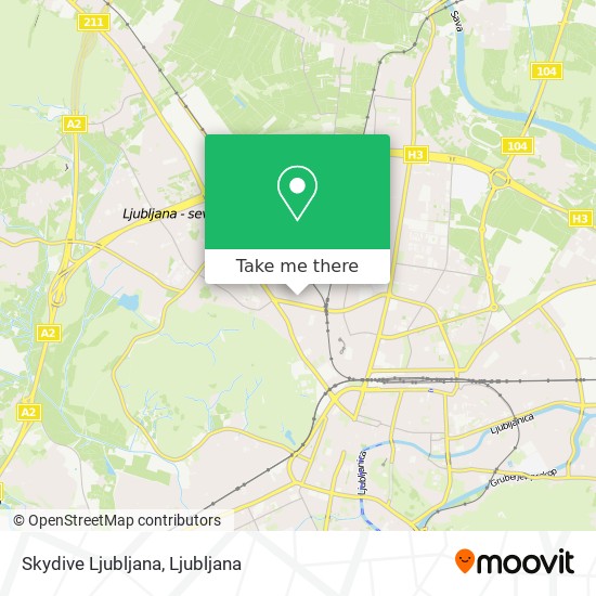 Skydive Ljubljana map