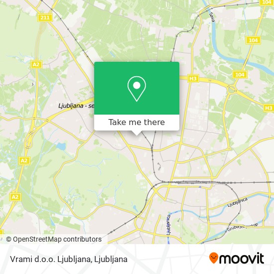 Vrami d.o.o. Ljubljana map