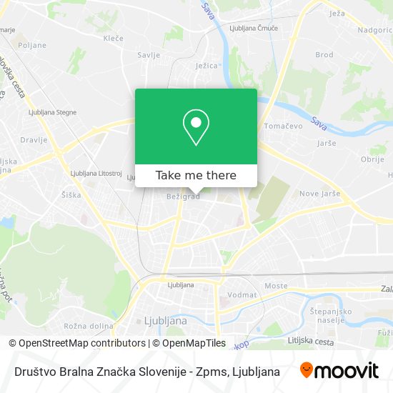 Društvo Bralna Značka Slovenije - Zpms map
