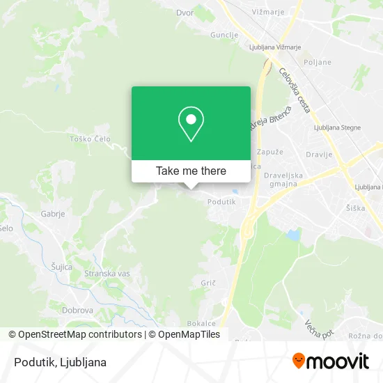 Podutik map