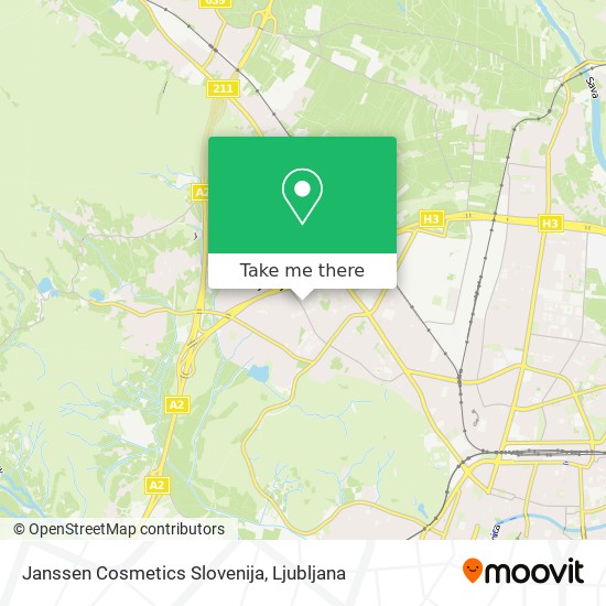Janssen Cosmetics Slovenija map
