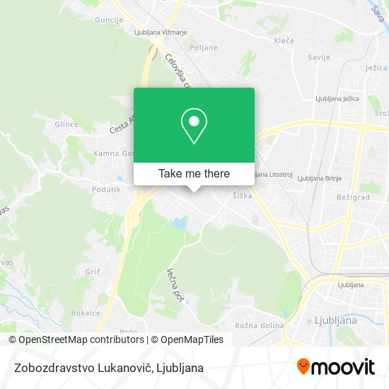 Zobozdravstvo Lukanovič map