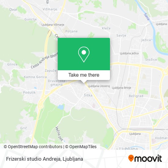 Frizerski studio Andreja map