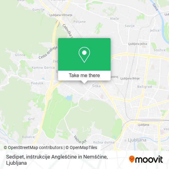 Sedipet, inštrukcije Angleščine in Nemščine map