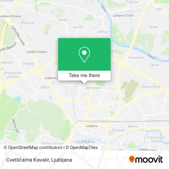 Cvetličarna Kavalir map