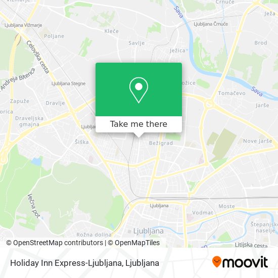 Holiday Inn Express-Ljubljana map