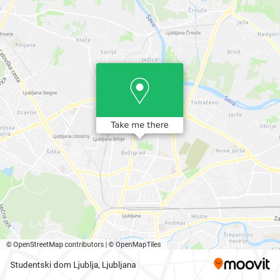 Studentski dom Ljublja map