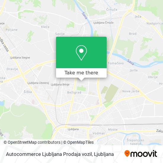 Autocommerce Ljubljana Prodaja vozil map