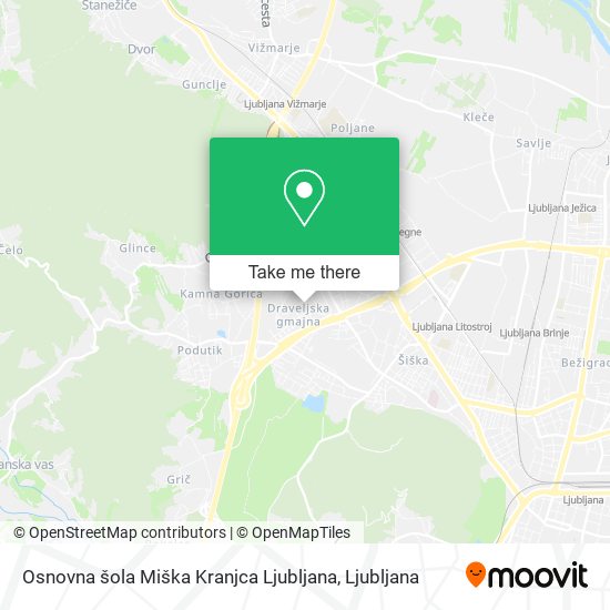 Osnovna šola Miška Kranjca Ljubljana map