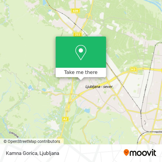 Kamna Gorica map