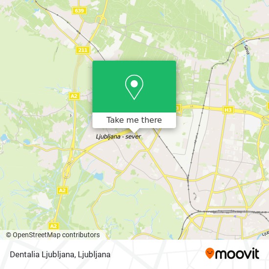 Dentalia Ljubljana map
