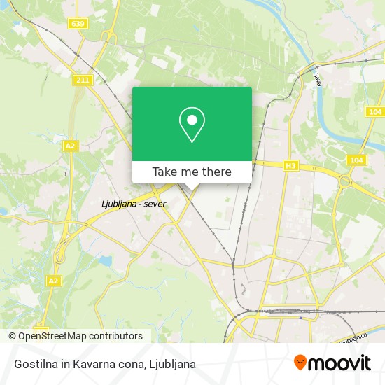 Gostilna in Kavarna cona map