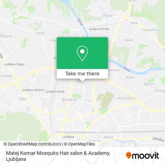 Matej Komar Mosquito Hair salon & Academy map