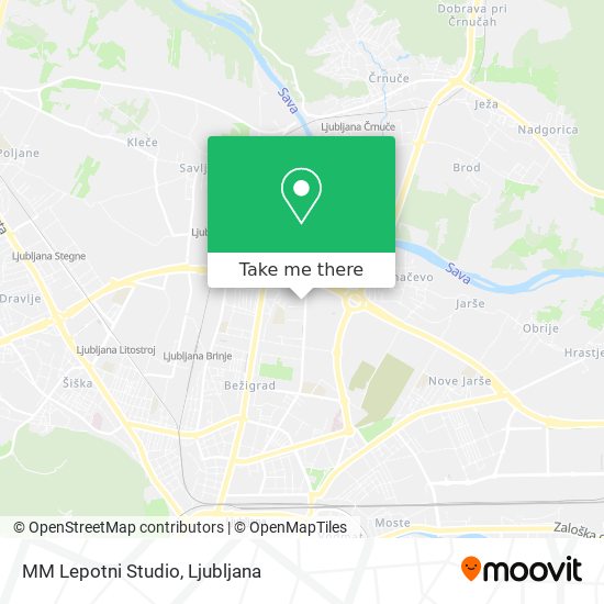 MM Lepotni Studio map