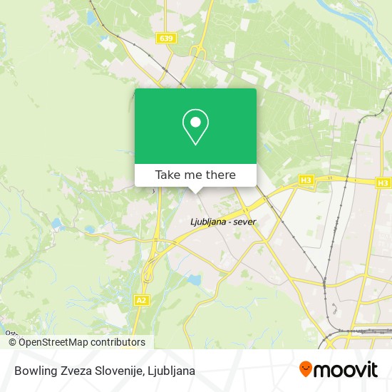 Bowling Zveza Slovenije map