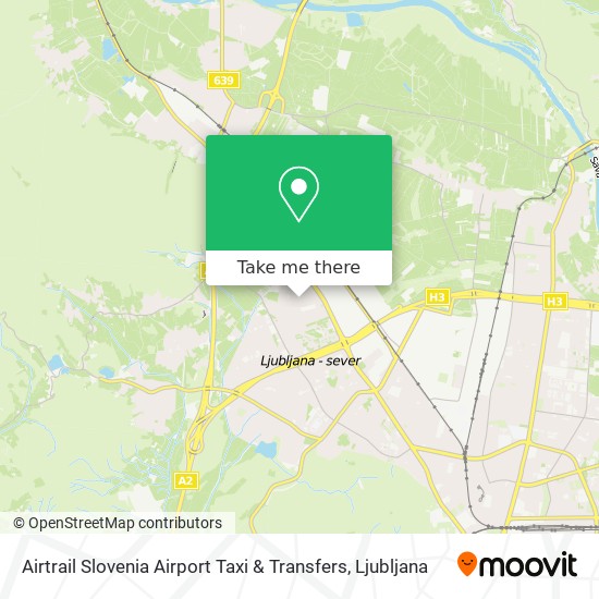 Airtrail Slovenia Airport Taxi & Transfers map