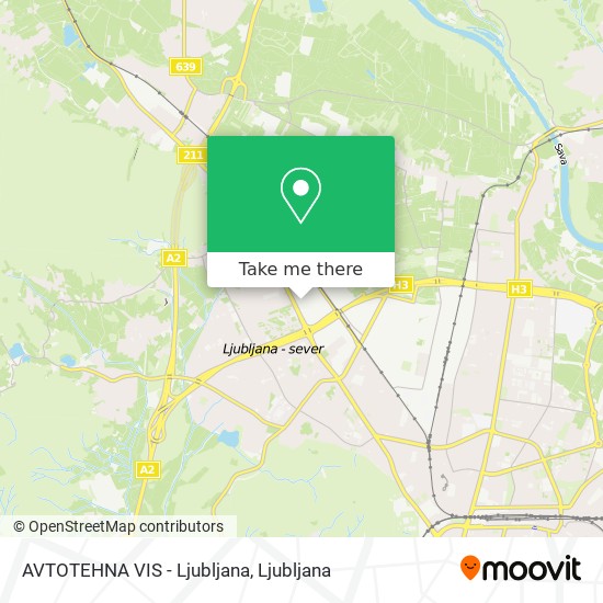 AVTOTEHNA VIS - Ljubljana map
