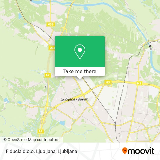 Fiducia d.o.o. Ljubljana map