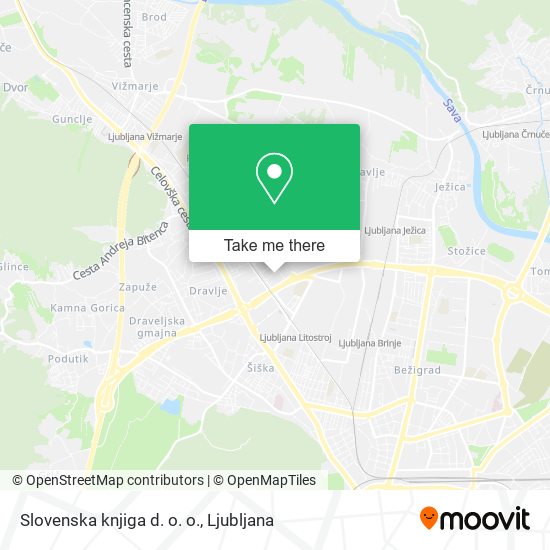 Slovenska knjiga d. o. o. map