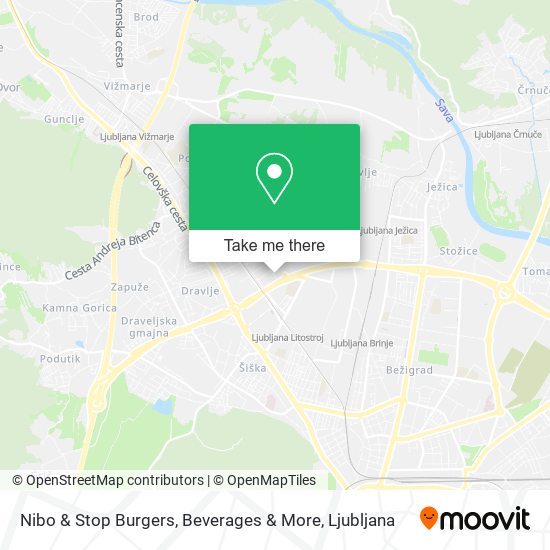 Nibo & Stop Burgers, Beverages & More map