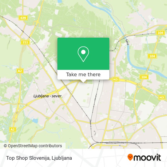 Top Shop Slovenija map