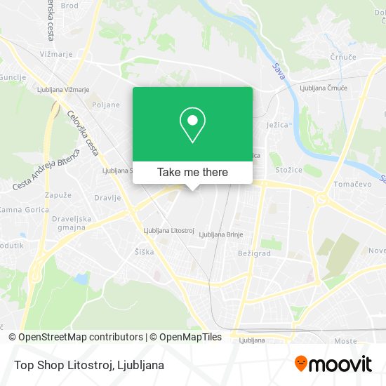 Top Shop Litostroj map