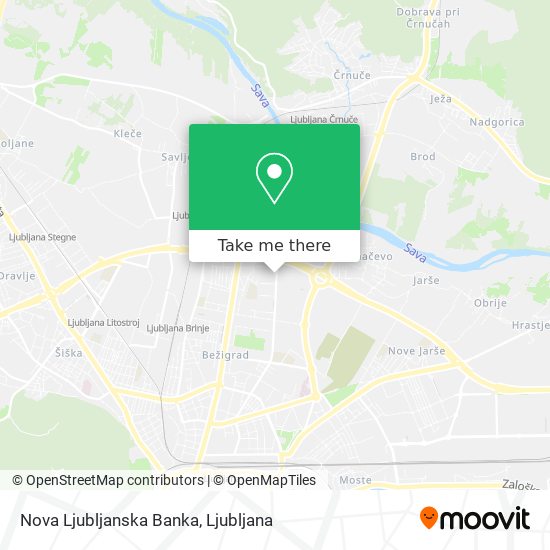 Nova Ljubljanska Banka map